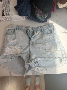 American Eagle Outfitters Light Wash Denim Shorts